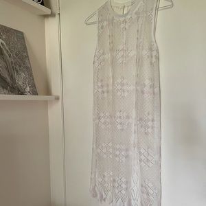 Lace shift dress